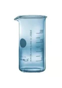 Bécher verre borosilicaté 100 ml forme haute bec gradué x 10