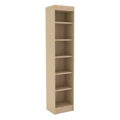 Bibliothèque Flauber - 6 étagères - l. 45 x h. 210 x pr. 35 cm - structure en hêtre massif