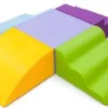 Bloc en mousse - modulable - dessous antiglisse - 150 x 150 x 25 cm - lot de 5 blocs