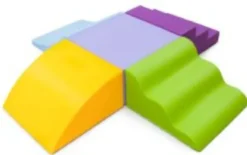 Bloc en mousse - modulable - dessous antiglisse - 150 x 150 x 25 cm - lot de 5 blocs