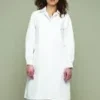 Blouse dames col chemise coton taille 52