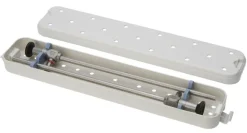 Boite de stérilisation pour optique lg utile sup 20 inf 35cm perfo autoclav, couvercle, cales silicone, moyen