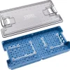 Boite thermo pour aiguille optique perfo autoclav, couvercle, tapis silicone, calages