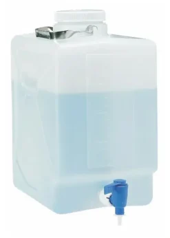Bonbonne PEHD rectangulaire avec robinet 20 l