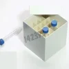 Boîte blanche carton 5 x 5 tubes 15 ml dim 122 x 122 x 128 mm
