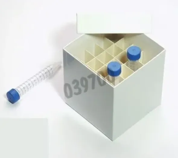 Boîte carton pour 25 tubes 15 ml