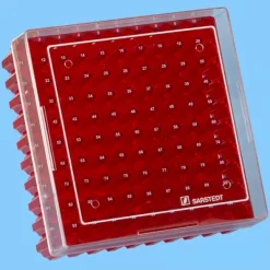 Boîte Cryobox pour stockage de 100 cryotubes 1 - 2 ml - rouge x 5