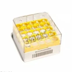 Boîte Cryogen Box 1D PC 76 x 76 x 52 mm Pour 25 Cryotubes 1,2 Et 2 ml Jaune