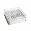 Boîte Cryogen box 100 PC 132 x 132 mm Pour 100 cryotubes 1,2 et 2 ml blanc