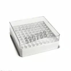 Boîte Cryogen box 100 PC 132 x 132 mm Pour 100 cryotubes 1,2 et 2 ml blanc