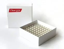 Boîte cryogénie clearline carton hydrophobe 133 x 133 x 50 mm 81