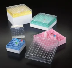 Boîte de stockage hips 100 tubes 2 ml bleue x 4