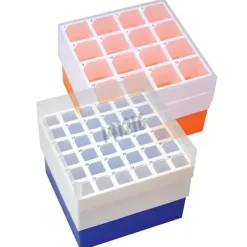 Boîte de stockage pour tubes de 50 ml PP orange x 2