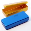 Boîte de stérilisation aluminium 21 x 10 x 3 cm vert