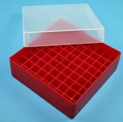 Boîte PPN 81 cryotubes rouge