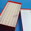 Boîte rouge carton longue 6 x 12 tubes 15 ml dim 148 x 287 x 128 mm