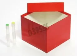 Boîte rouge 133 x 133 hauteur 100 mm