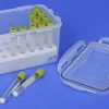 Boîte étanche rigide avec absorbant pour transport tubes de sang ou d'urine de format 10 ml hauteur 11,8 cm X 9