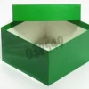 Boîte verte 133 x 133 mm hauteur 75 mm