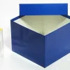 Boîte 136 x 136 mm hauteur 100 mm bleu