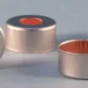 Bouchon aluminium à sertir, ouverture 5.5 mm, septum (TFE/butyl/red rubber) , diam. × épaisseur 11 mm × 1.0 mm,