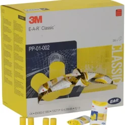 Bouchon d'oreilles en mousse PVC jaune 28 dB x 250 paires