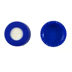 Bouchon 9 mm screw caps silicone/ptfe slit x 10 x 100