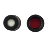 Bouchon 8 mm screw caps white silicone/ptfe red bonded 1,0 mm black caps x 1000