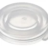 Bouchon transparent fermé à clipser en PE de 22 mm x 100