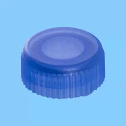 Bouchon à visser bleu avec joint torique pour microtube stérile double emballage x 5000