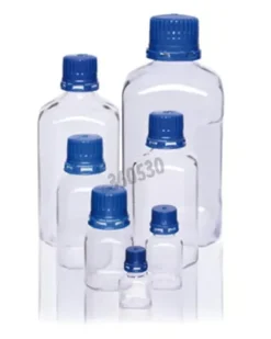 Bouteille carrée stérile PETG bouchon standard 250 ml x 24