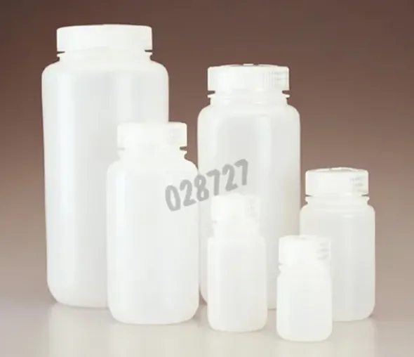 Bouteille col large HDPE 125 ml x 72