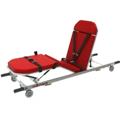 Brancard 940 bi-bloc avec plicature genoux - 4 parties