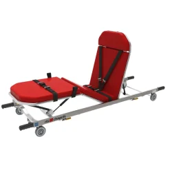 Brancard bi-bloc 950 avec plicature genoux et appui-tête - 5 parties