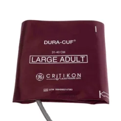 Brassard GE DURA-CUF large adulte 1 tube baïonnette - taille 31-40 cm - bordeaux - 1 boîte de 5 unités