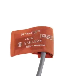 Brassard GE DURA-CUF nourrisson 1 tube baïonnette - taille 8-13cm - orange - 1 boîte de 5 unités