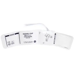 Brassard GE SOFT-CUF avant bras 2 tubes Dinaclick (v2) - taille 26-36 cm - blanc/violet pat unique - 1 bte 20 unités