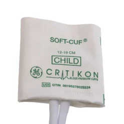 Brassard GE SOFT-CUF enfant - taille 12-19 cm - vert - 2 tubes Dinaclick (v2) patient unique - 1 boîte de 20 unités