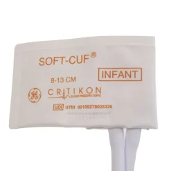 Brassard GE SOFT-CUF nourrisson - taille 8-13 cm - orange - 2 tubes Dinaclick (v2) patient unique - 1 boîte de 20 unités