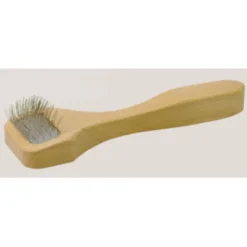 Brosse en bois et inox pour le nettoyage des velcros des tabliers Anti-X