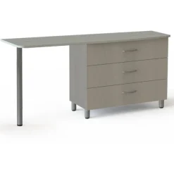 Bureau Commode Oréline - 3 tiroirs - l. 155 cm