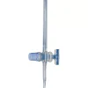Burette à bord évasé avec robinet droit en verre classe AS 10 ml sub. 0,1 ml