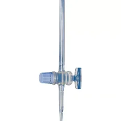 Burette à bord évasé avec robinet droit en verre classe AS 10 ml sub. 0,1 ml