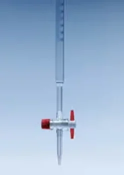 Burette 50 ml cle PTFE clb et enton burette verre classe b