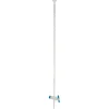 Burette à robinet droit en PTFE avec entonnoir classe A 50 ml