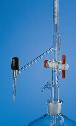 Burette zéro automatique blaubrand att avec robinet int ptfe 10 ml:0,02 ml robinet lat à pointeau sans flacon