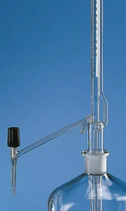 Burette zéro automatique silberbrand sans robinet int 25 ml:0,05 ml robinet lat à pointeau sans flacon