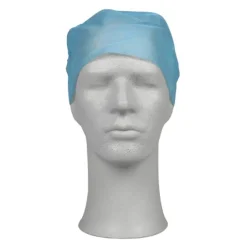Calot chirurgical rond - polypropylène - bleu - 1 carton de 500