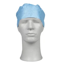 Calot chirurgical rond - viscose - bleu - 1 carton de 500
