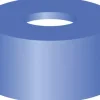 Capsule N 11 PE bleue trou silicone blanc/PTFE rouge 45° 1,0 mm x 100